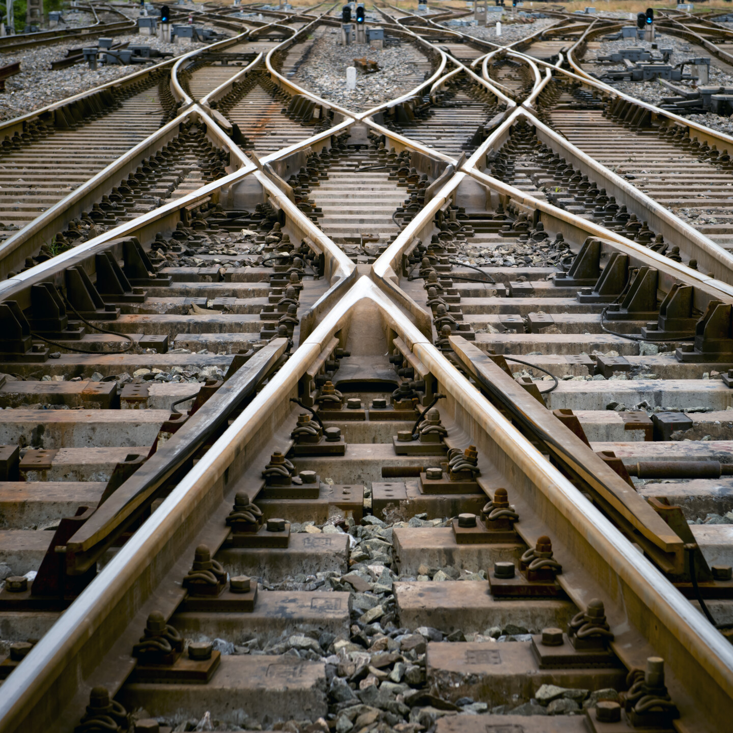 Railroad track points